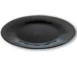 Assiette de Présentation en Verre Noir