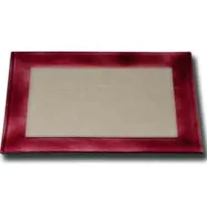 Plat en  Verre Rose indien