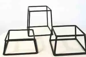Réhausse Cubique Noir 18x18 Hauteur : 18 cm