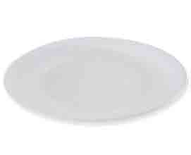 Assiette de Présentation en Verre Blanche