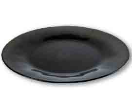 Assiette de Présentation en Verre Noir