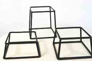Réhausse Cubique Noir 18x18 Hauteur : 18 cm